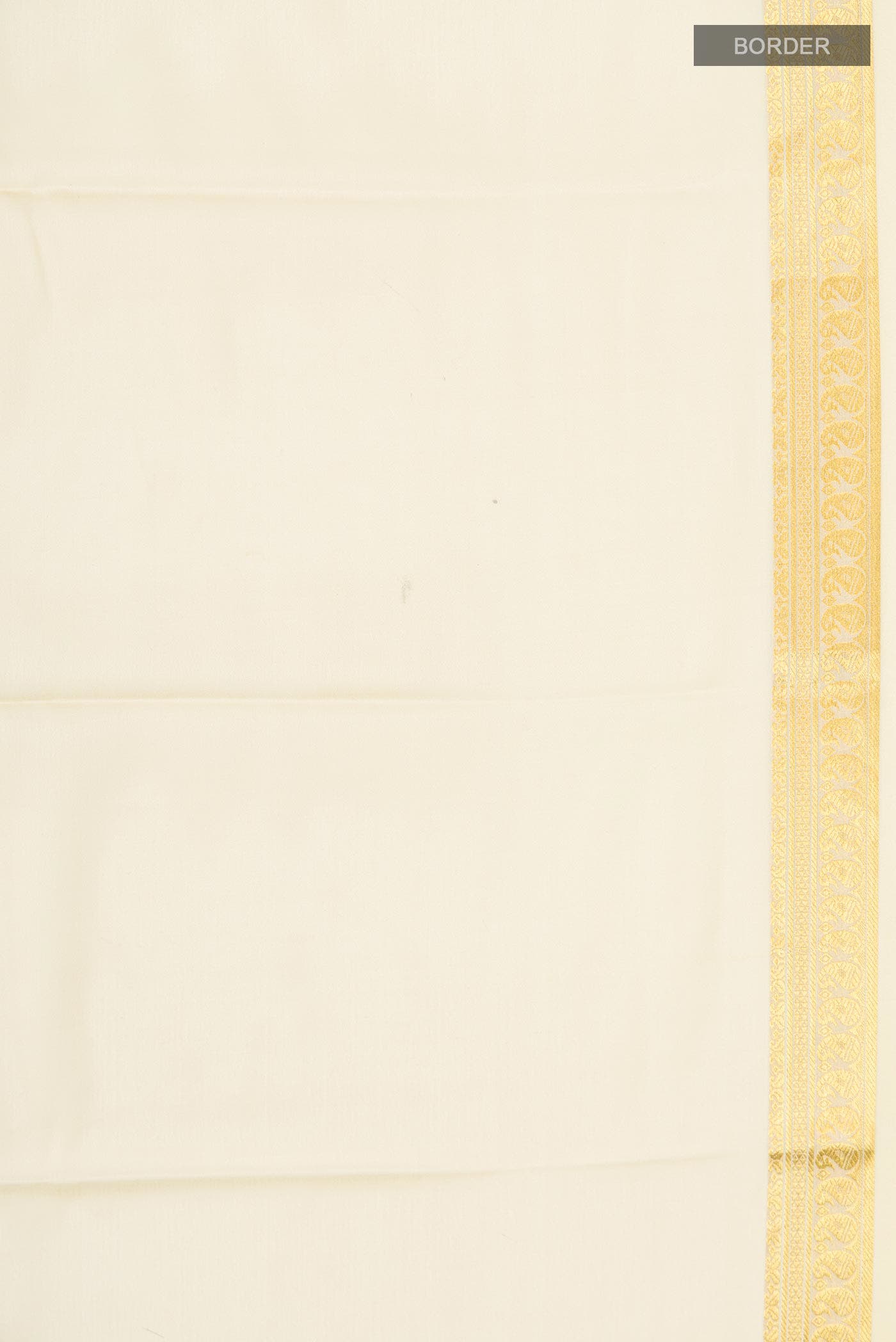 Cream Mysore Crepe Saree