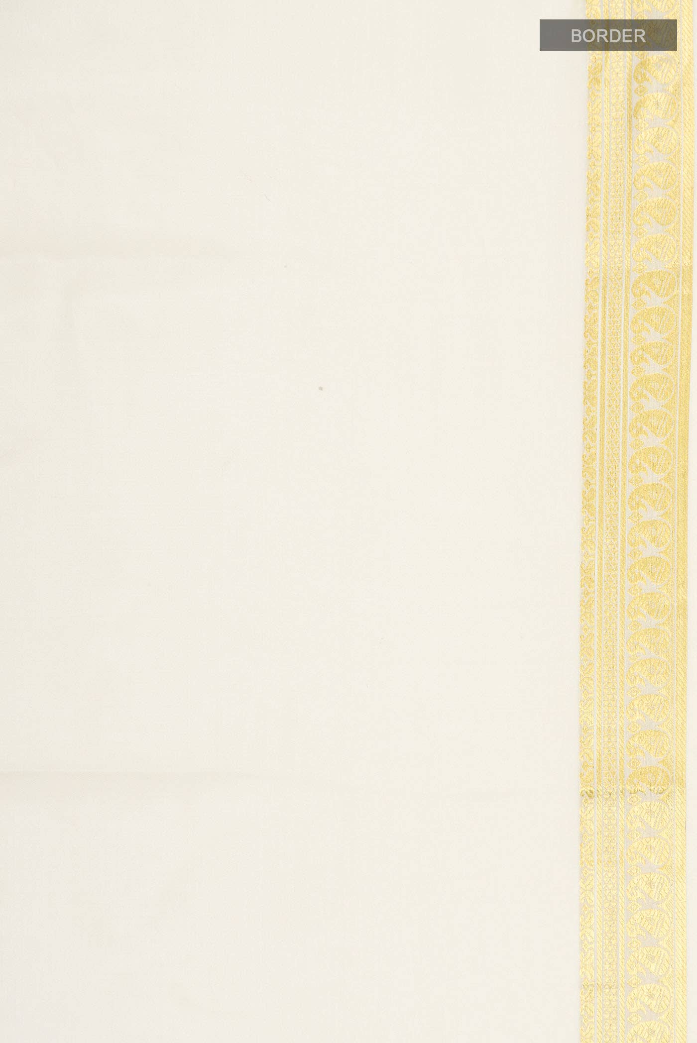Cream Mysore Crepe Saree