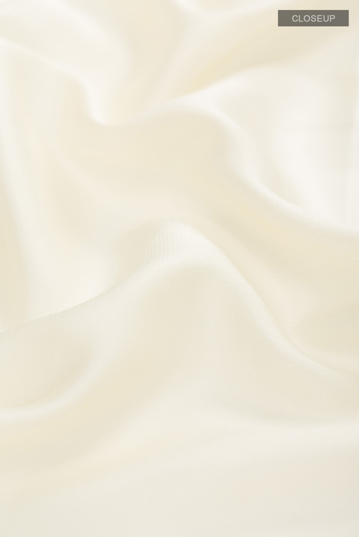 Cream Mysore Crepe Saree