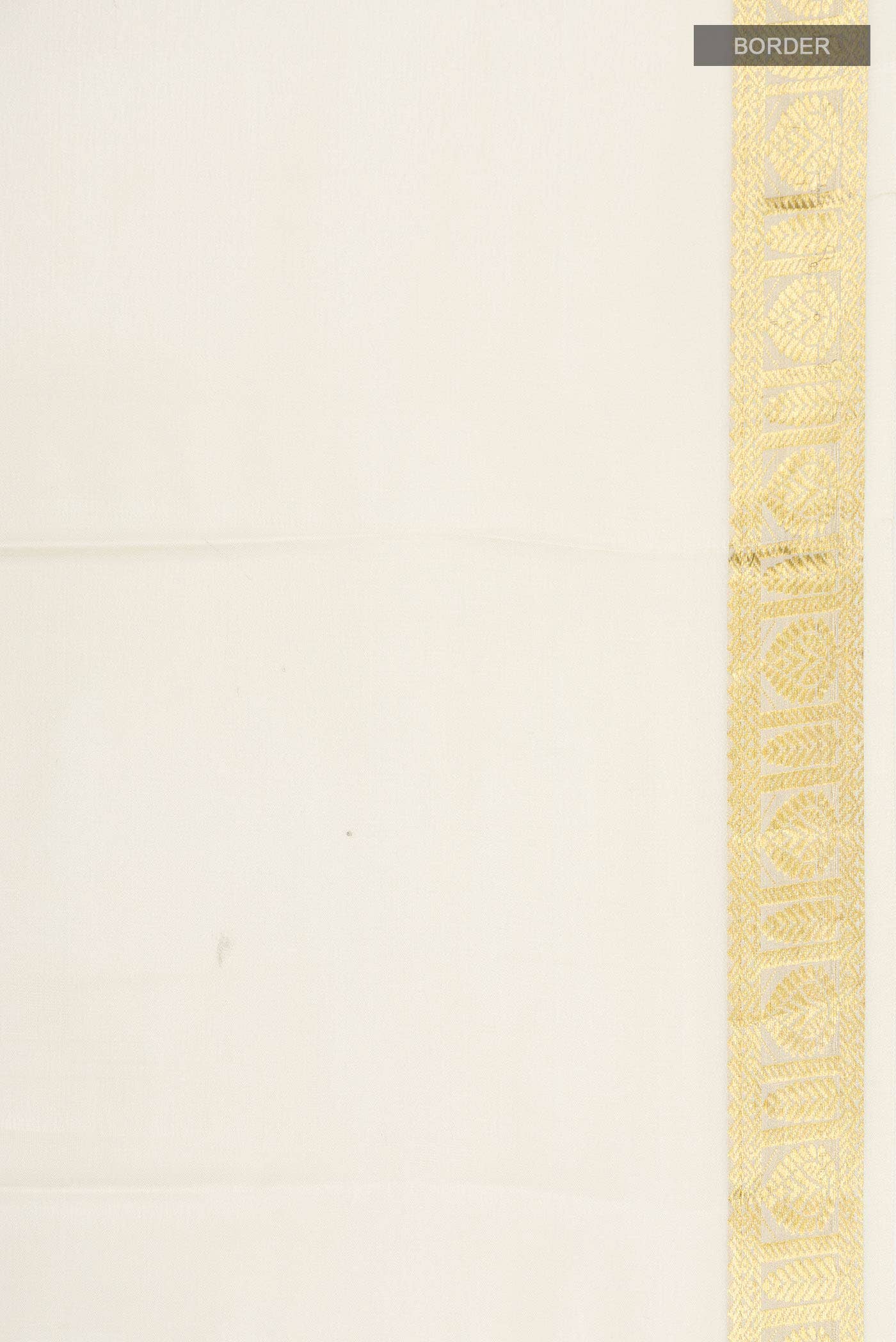 Cream Mysore Crepe Saree