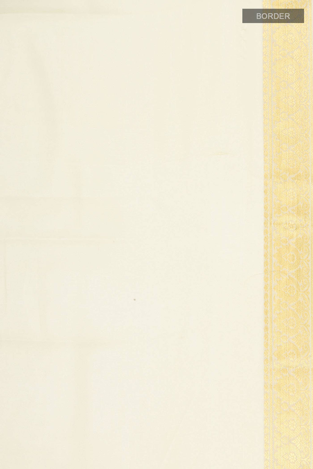 Cream Mysore Crepe Saree