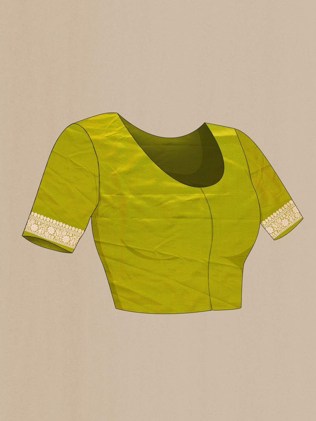 Green Dual Tone Blended Banarasi Silk Saree