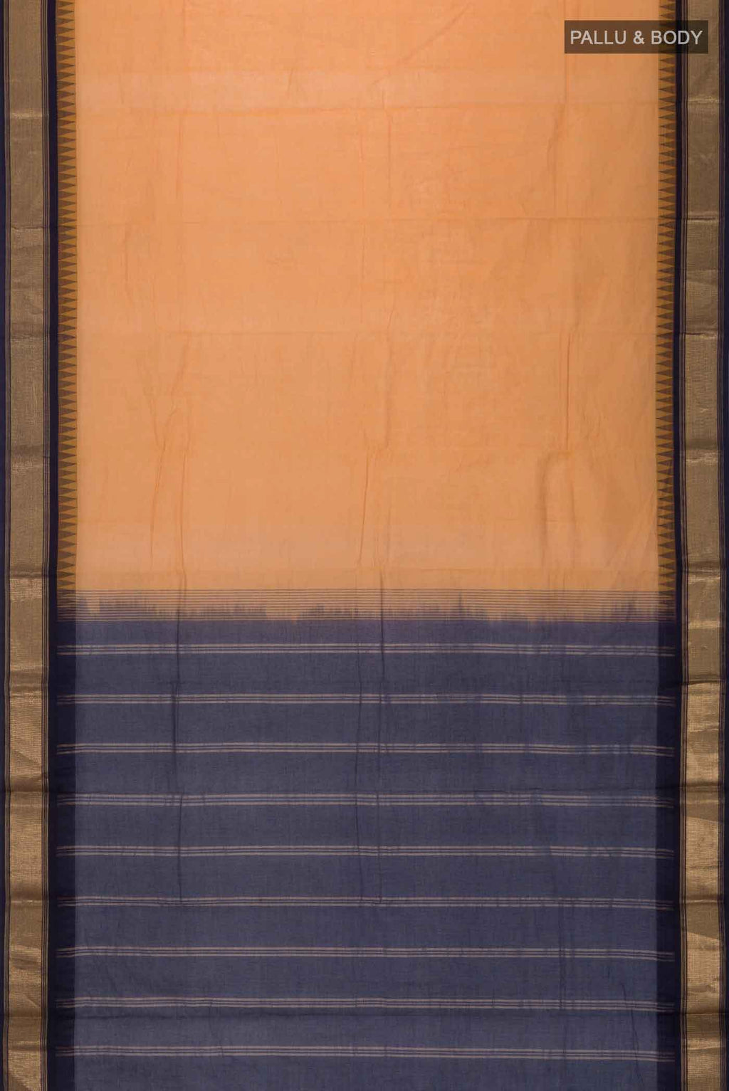 Mustard Kanchi Cotton Saree