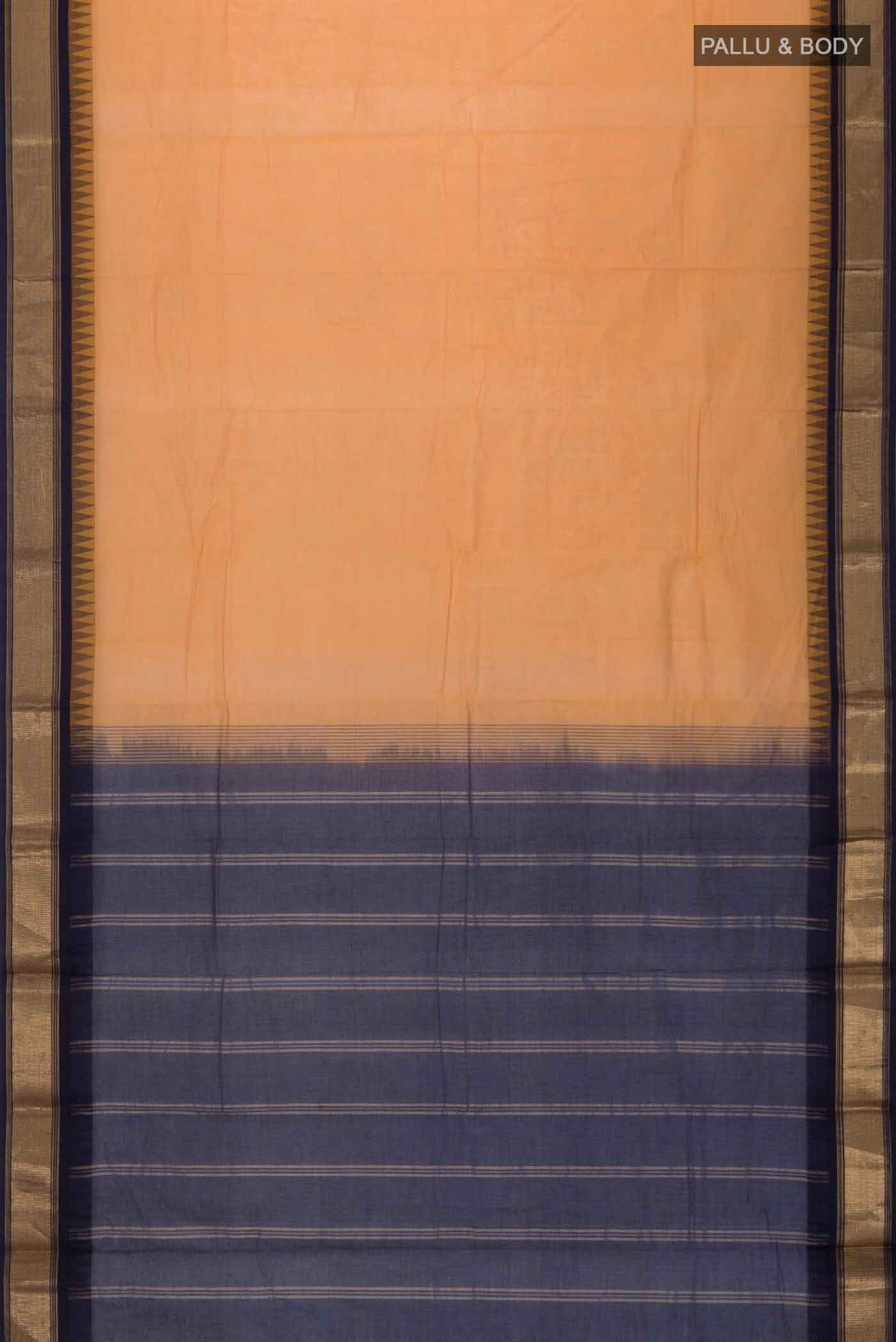 Mustard Kanchi Cotton Saree