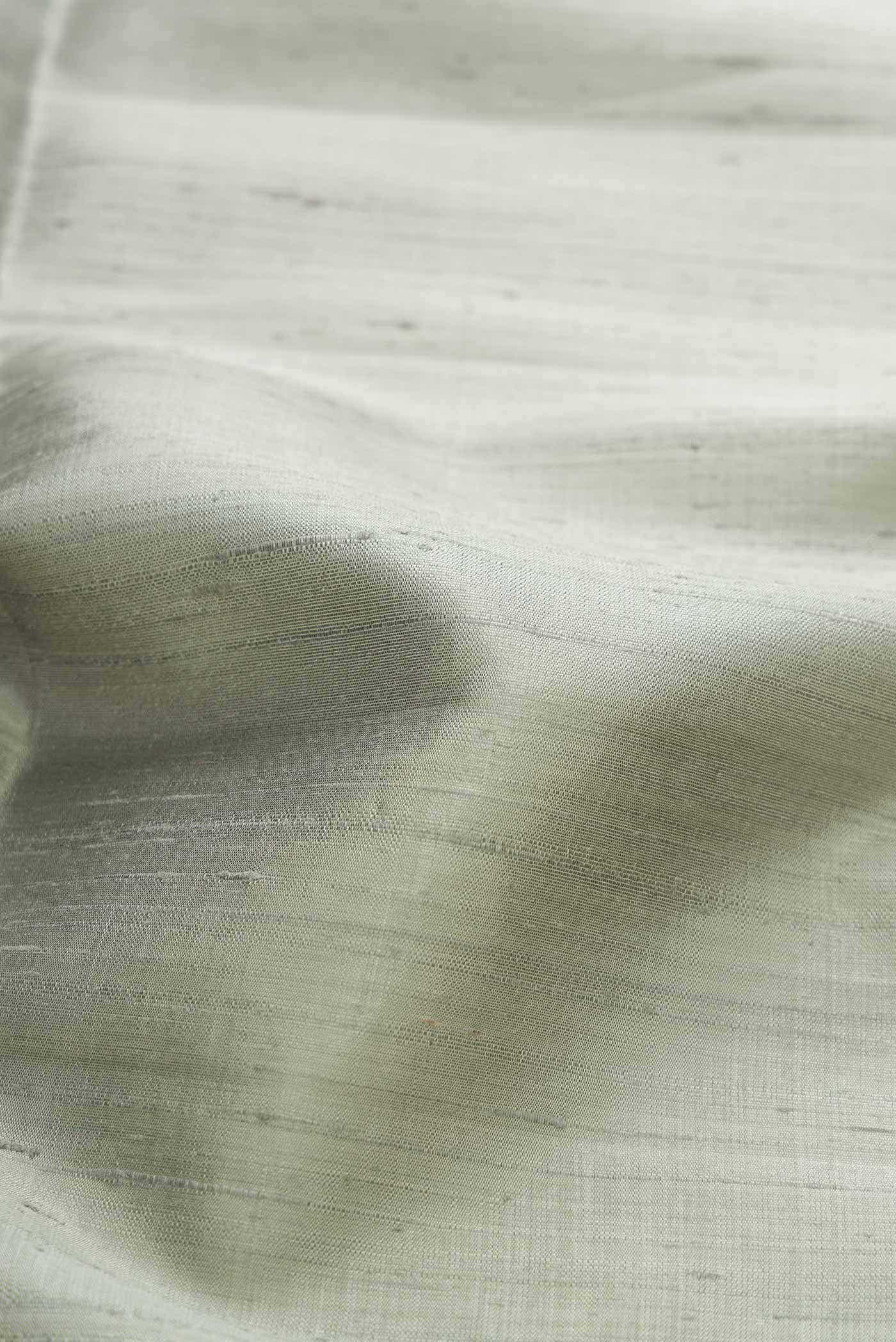 Davys Grey Raw Silk Saree