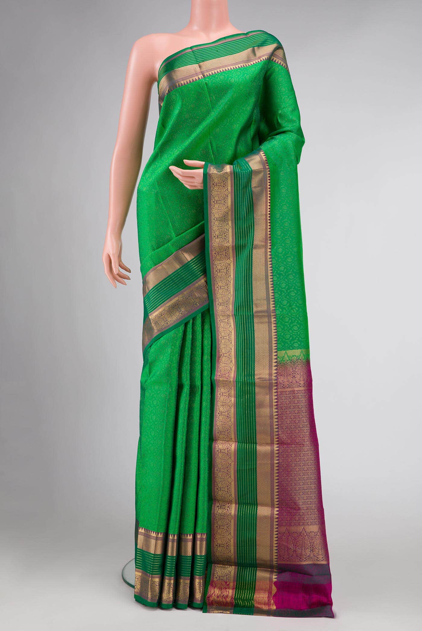 Green Kanchipuram Silk Saree
