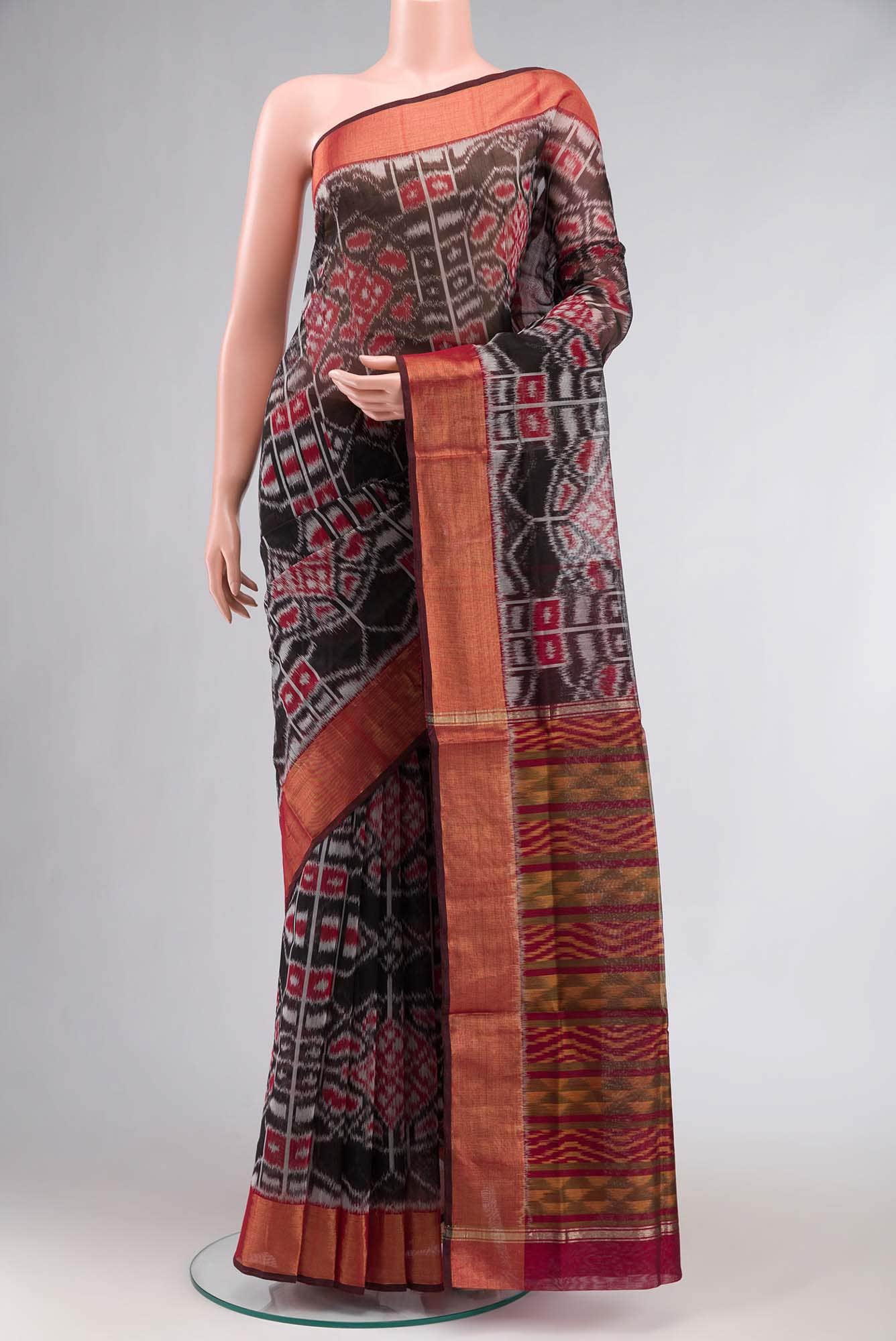 Black Silk Cotton Saree