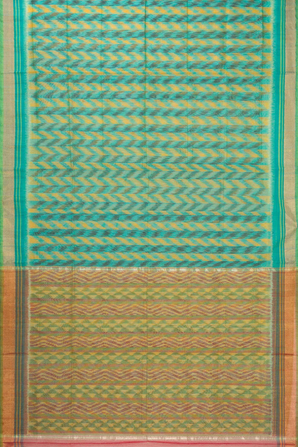 Green Silk Cotton Saree