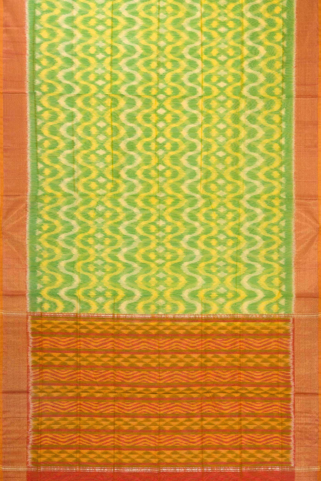 Green Silk Cotton Saree