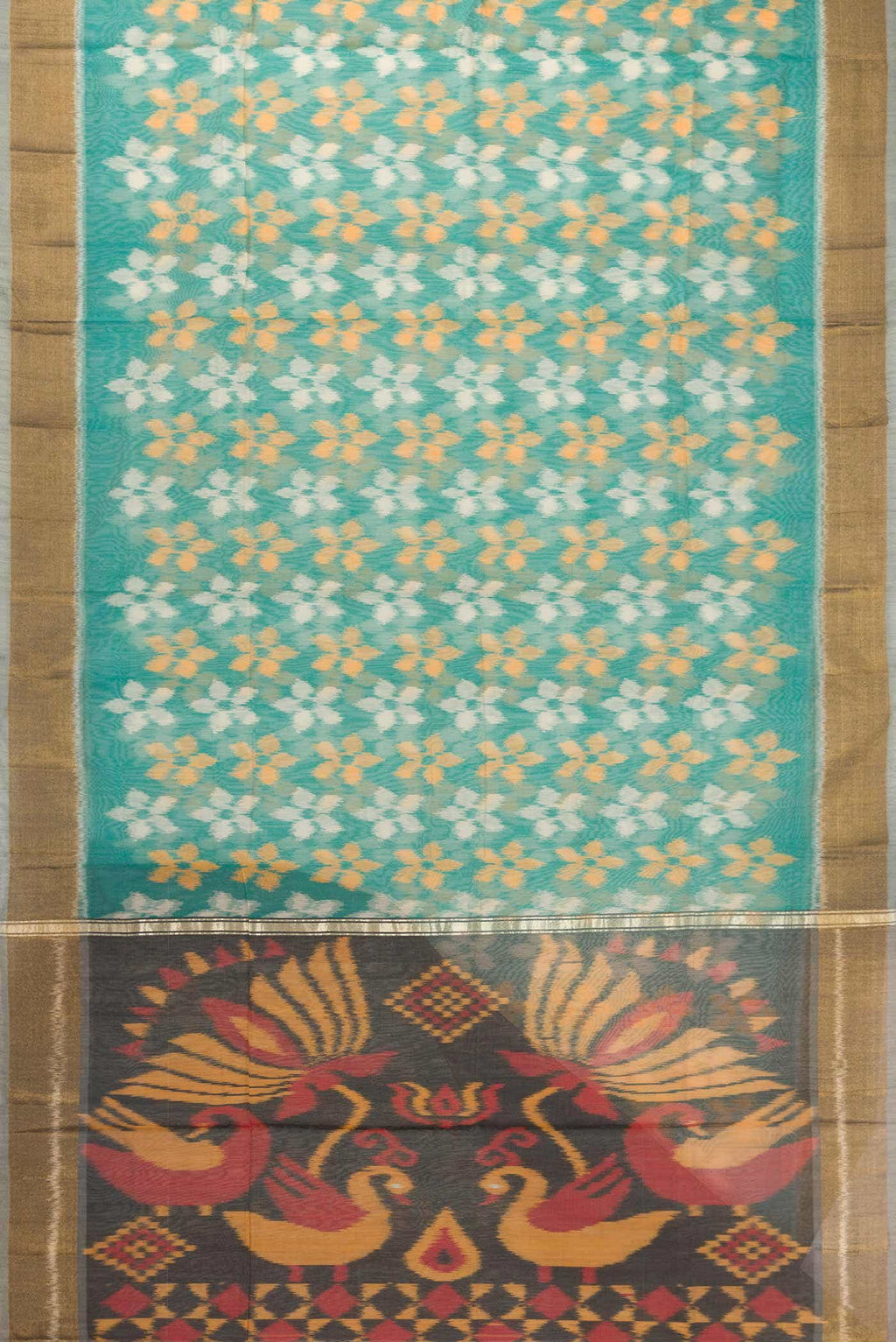 Green Silk Cotton Saree