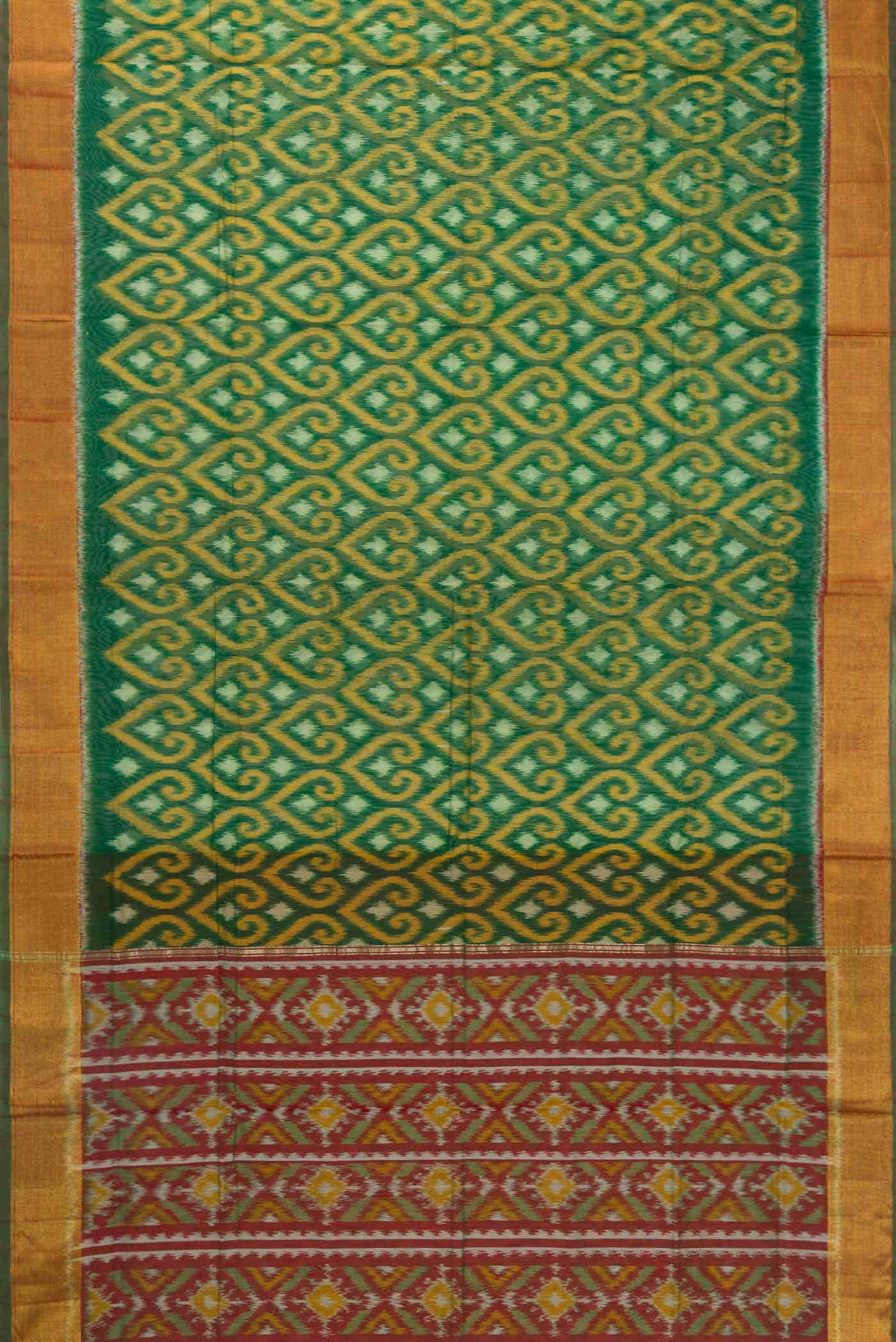 Green Silk Cotton Saree