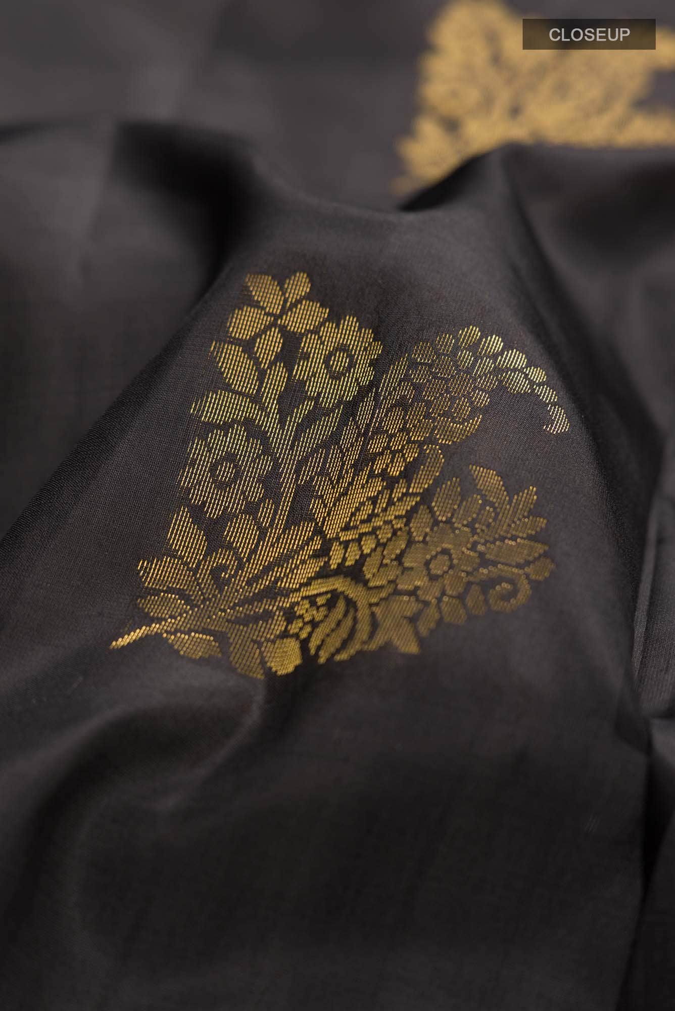 Black Soft Silk Saree