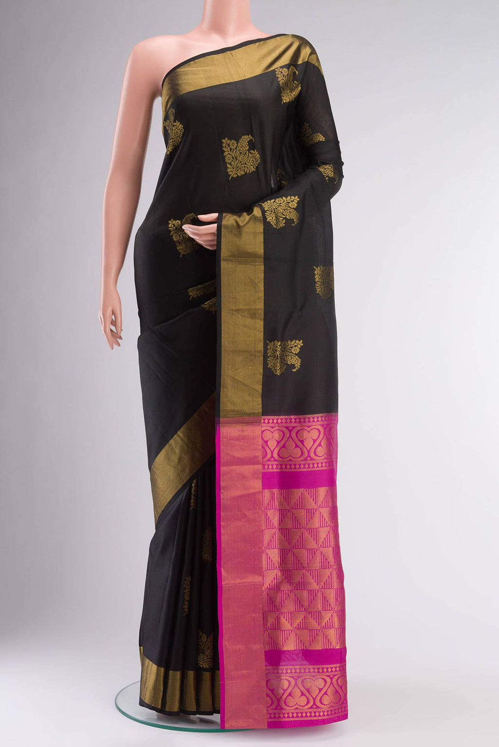 Black Soft Silk Saree