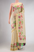 Gold Dual Tone Kerala Cotton Saree