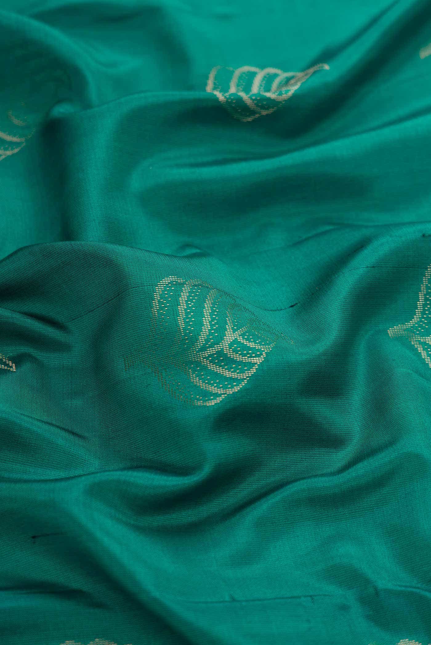 Green Dual Tone Soft Silk Saree