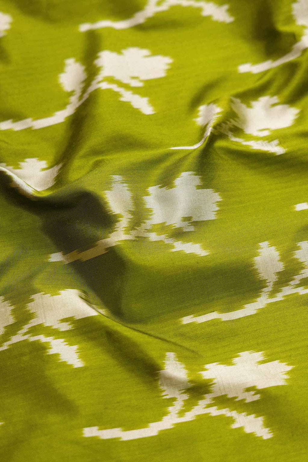 Mehandi Green Double Ikat Saree