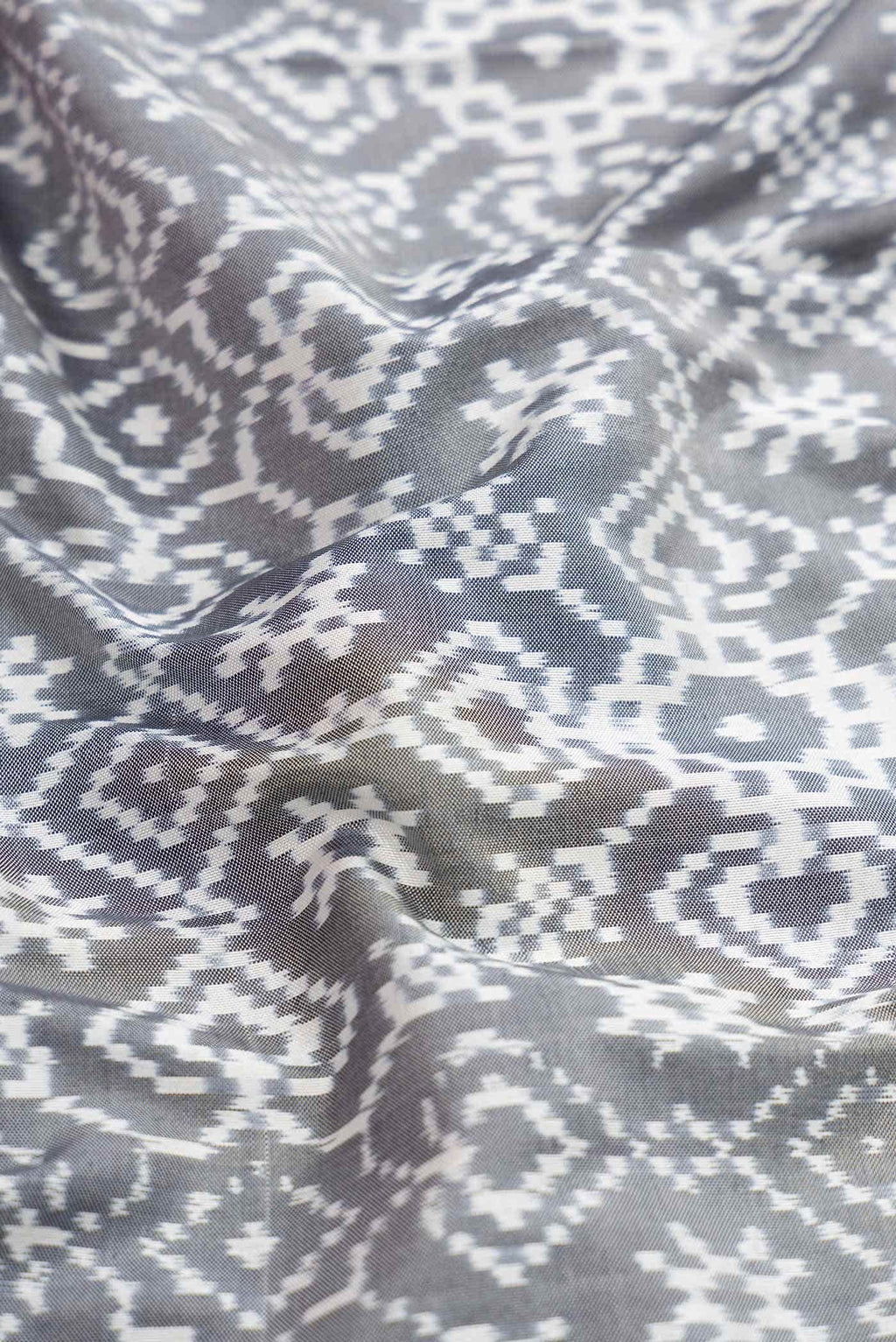 Grey Double Ikat Saree