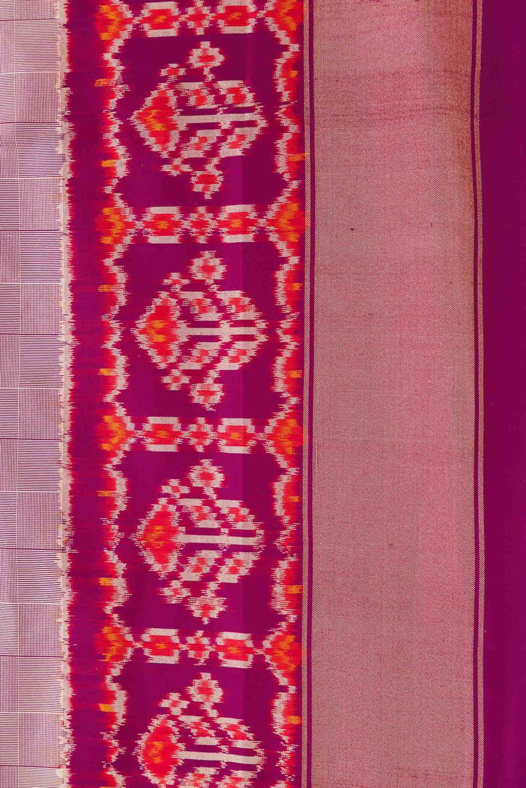 Pink Double Ikat Saree