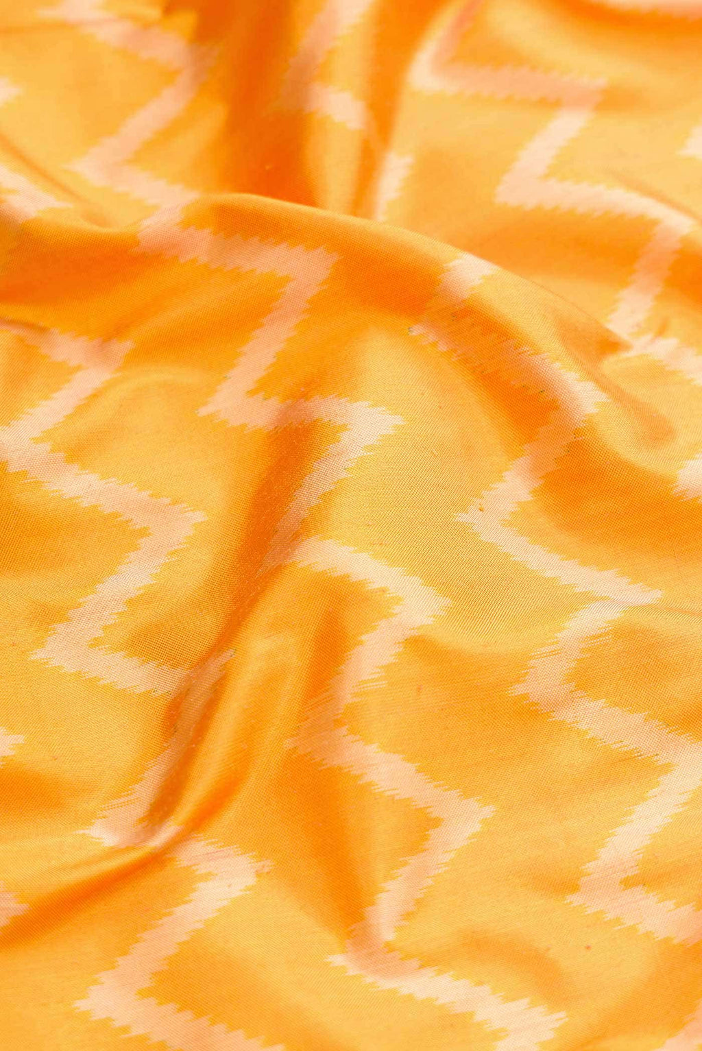 Mustard Dual Tone Double Ikat Saree