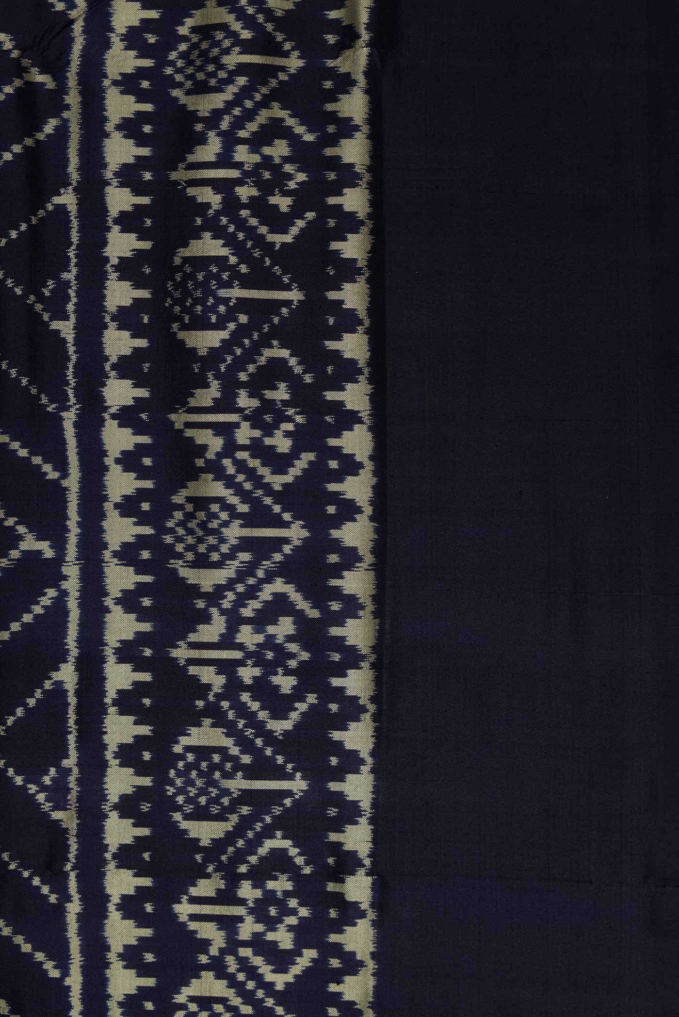 Navy Blue Double Ikat Saree