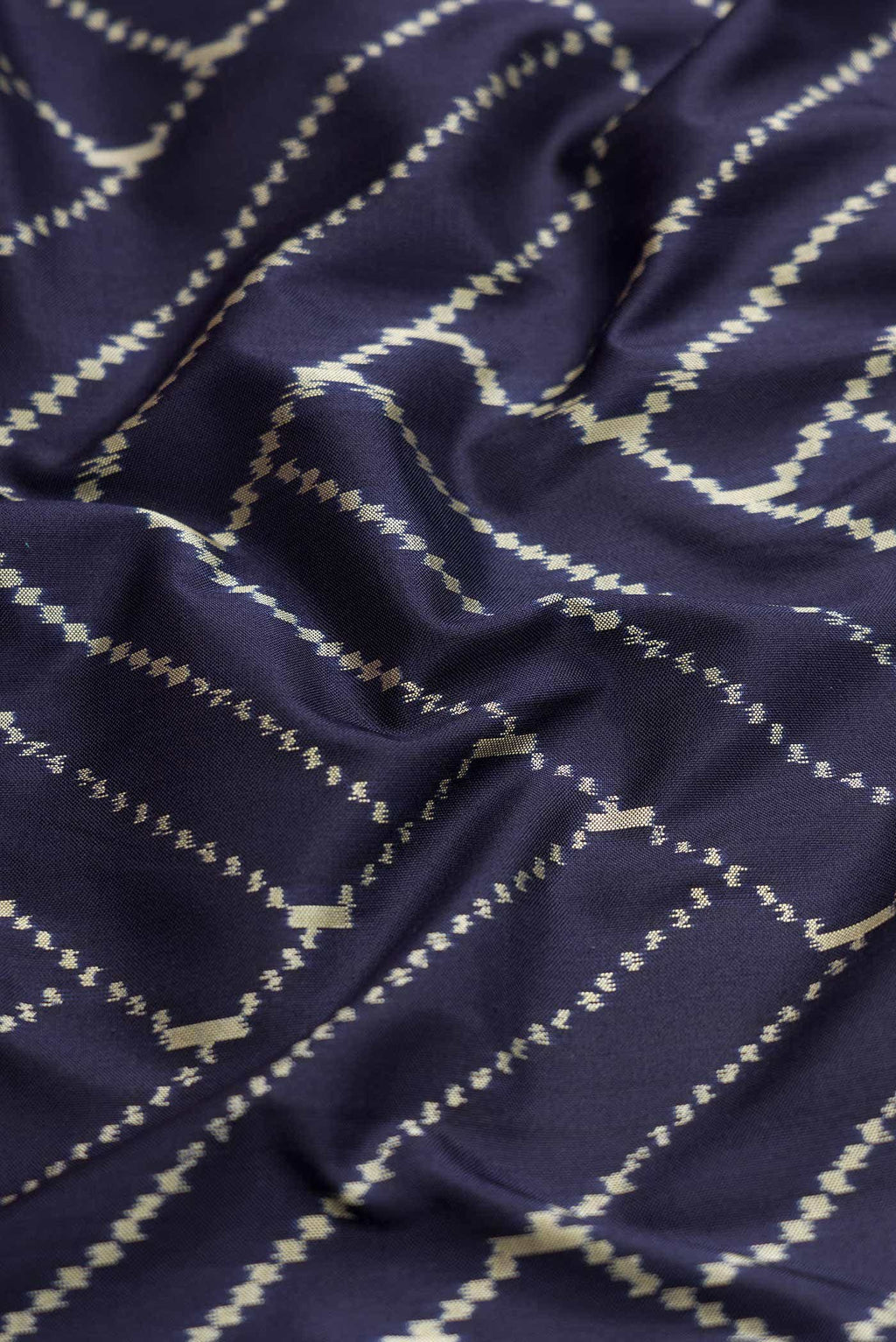 Navy Blue Double Ikat Saree