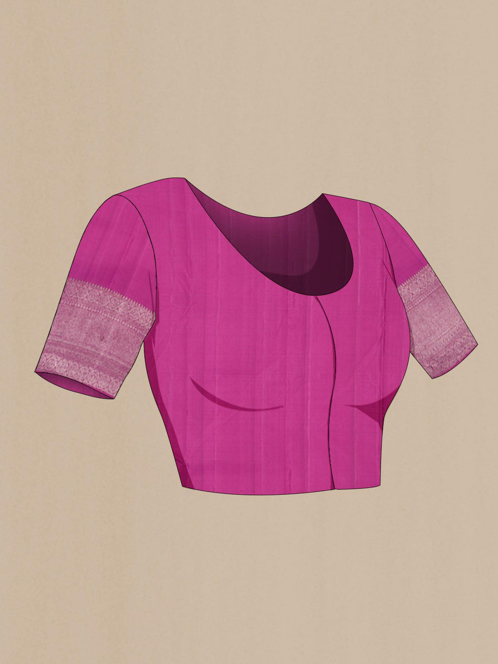 Magenta Kanchipuram Silk Saree