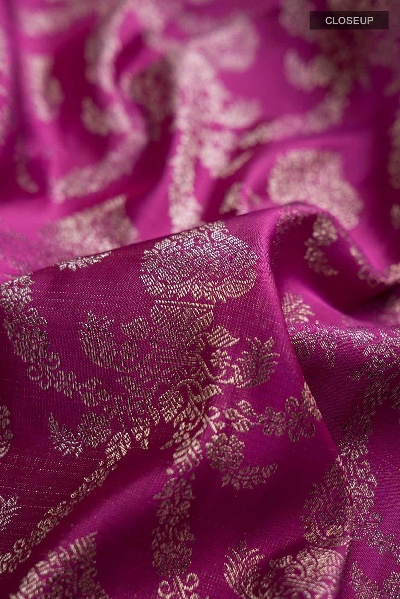 Magenta Kanchipuram Silk Saree