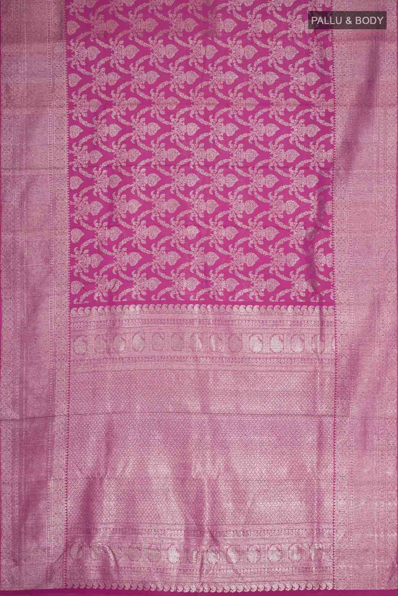 Magenta Kanchipuram Silk Saree
