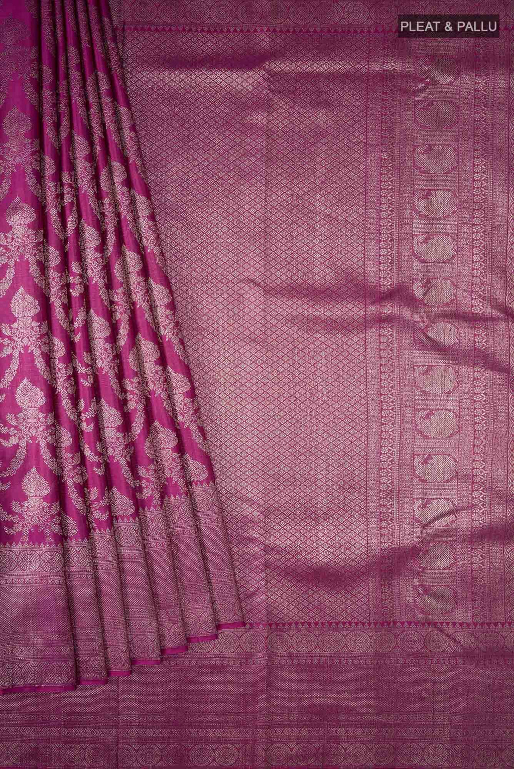 Magenta Kanchipuram Silk Saree