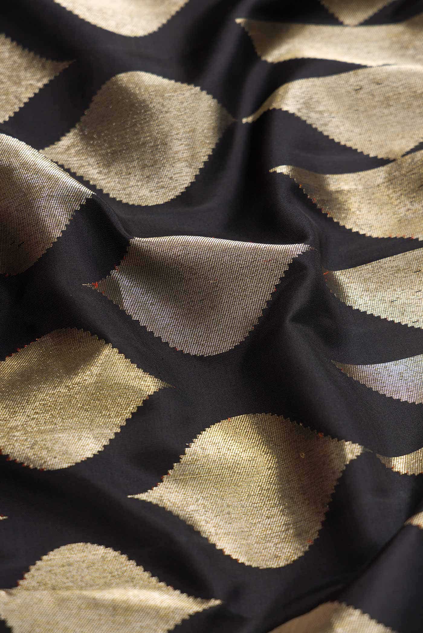 Black Kanchipuram Silk Saree