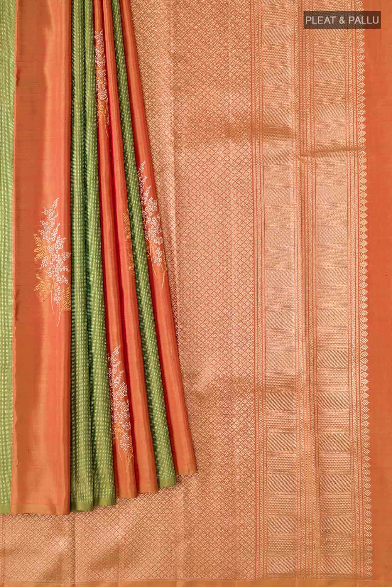Green Kanchipuram Silk Saree