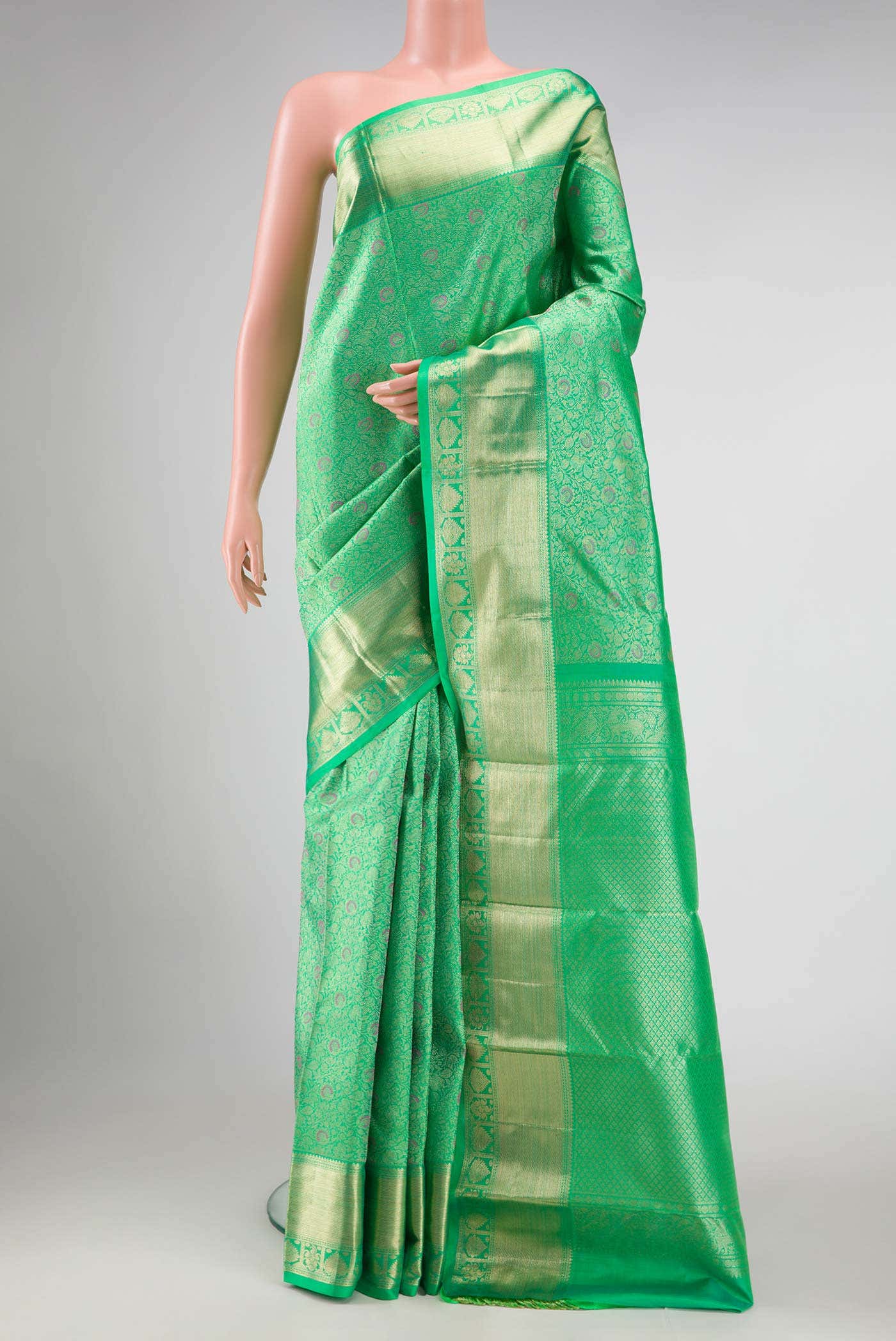 Green Kanchipuram Silk Saree