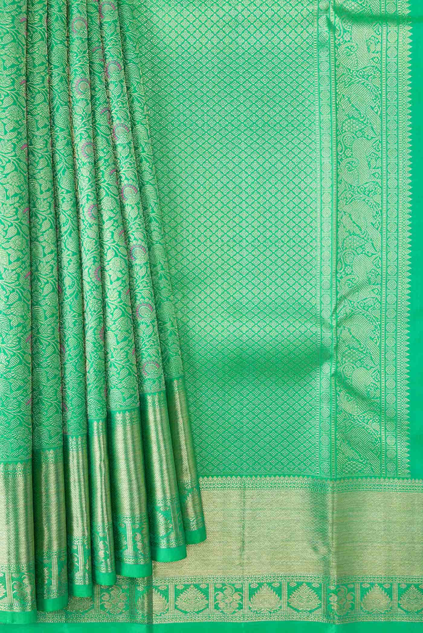 Green Kanchipuram Silk Saree