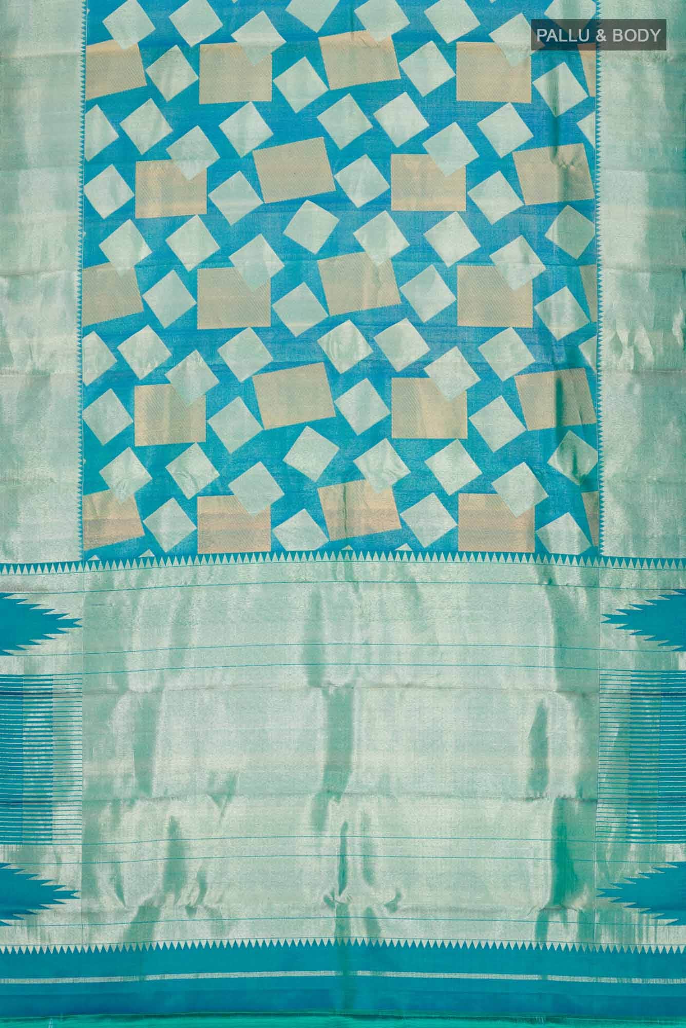Blue Kanchipuram Silk Saree