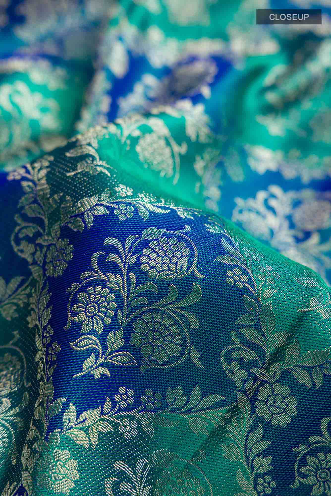 Blue Kanchipuram Silk Saree