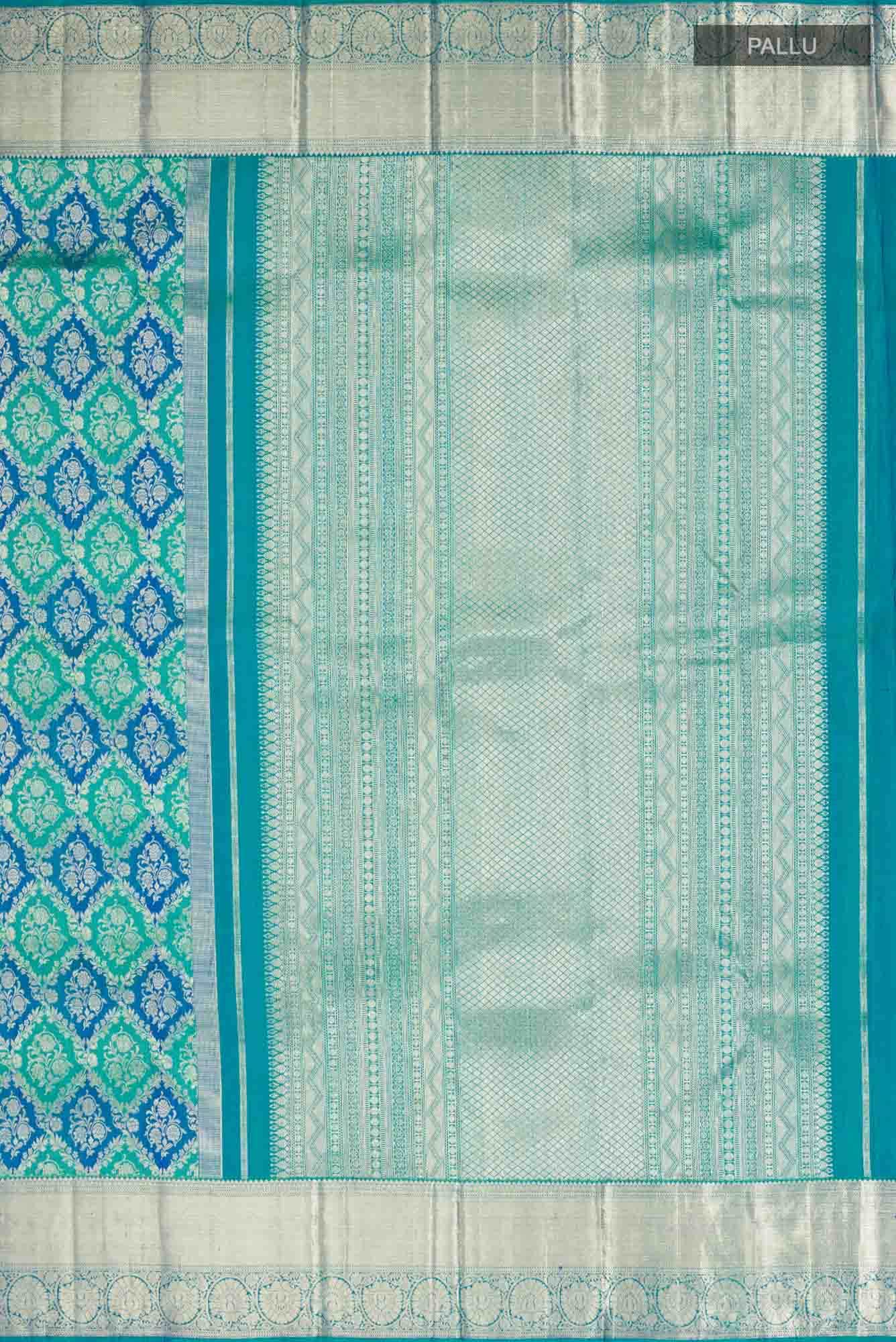 Blue Kanchipuram Silk Saree
