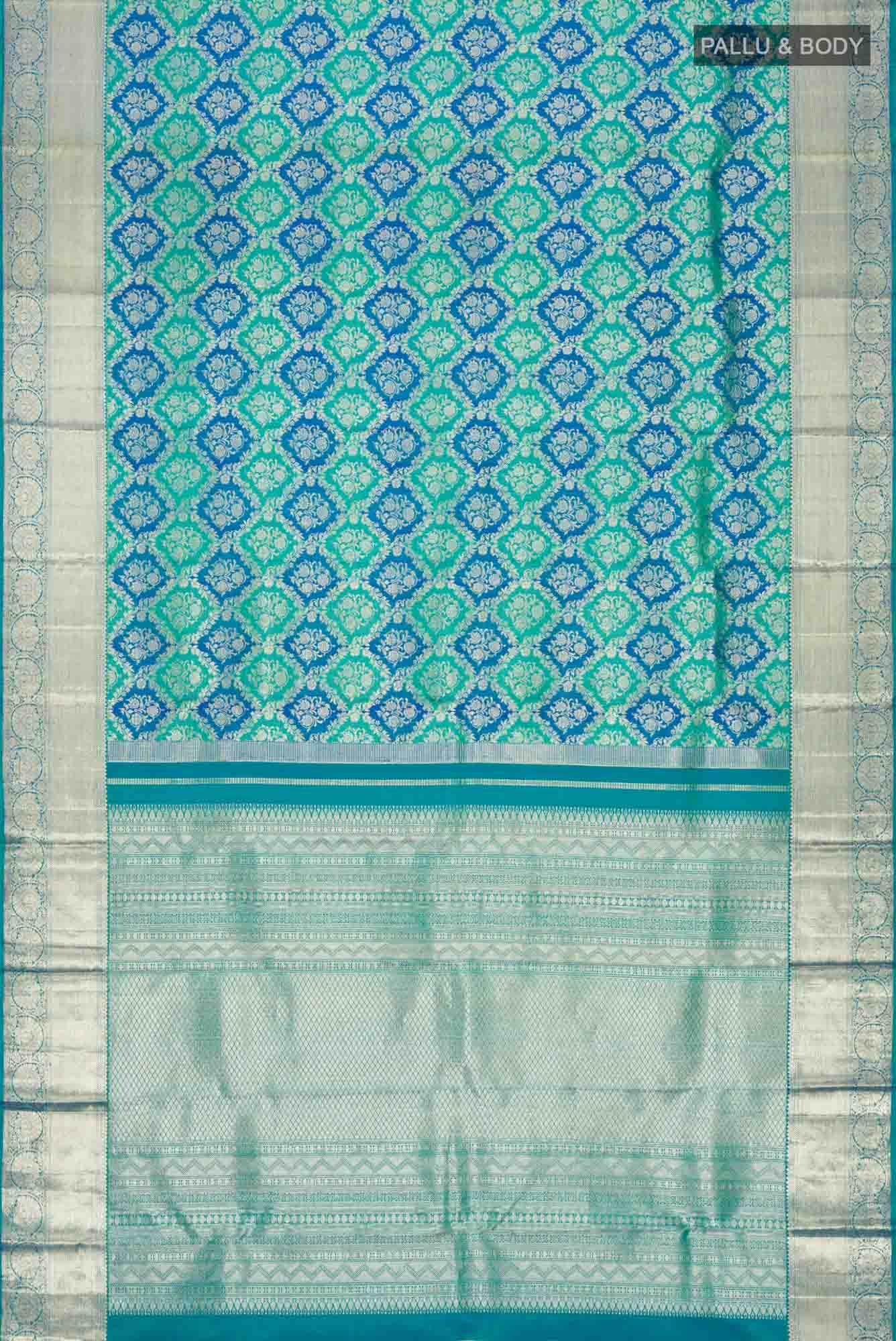 Blue Kanchipuram Silk Saree