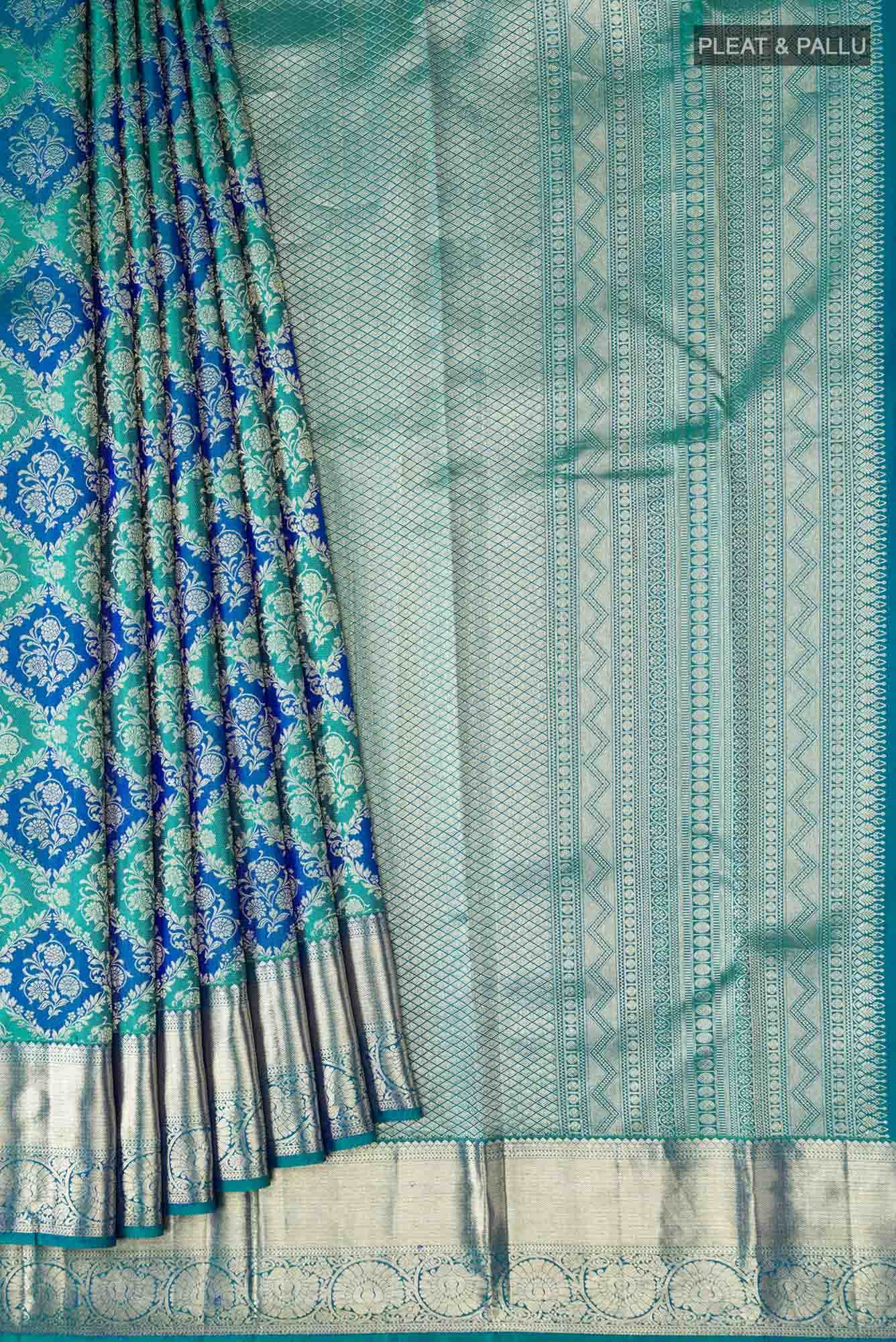 Blue Kanchipuram Silk Saree