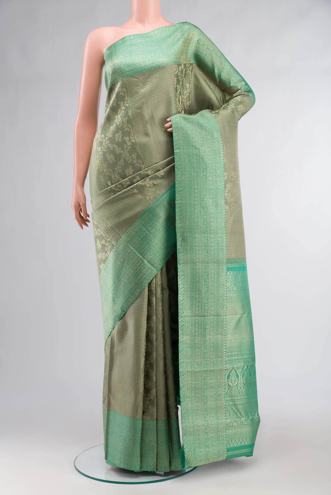 Green Kanchipuram Silk Saree