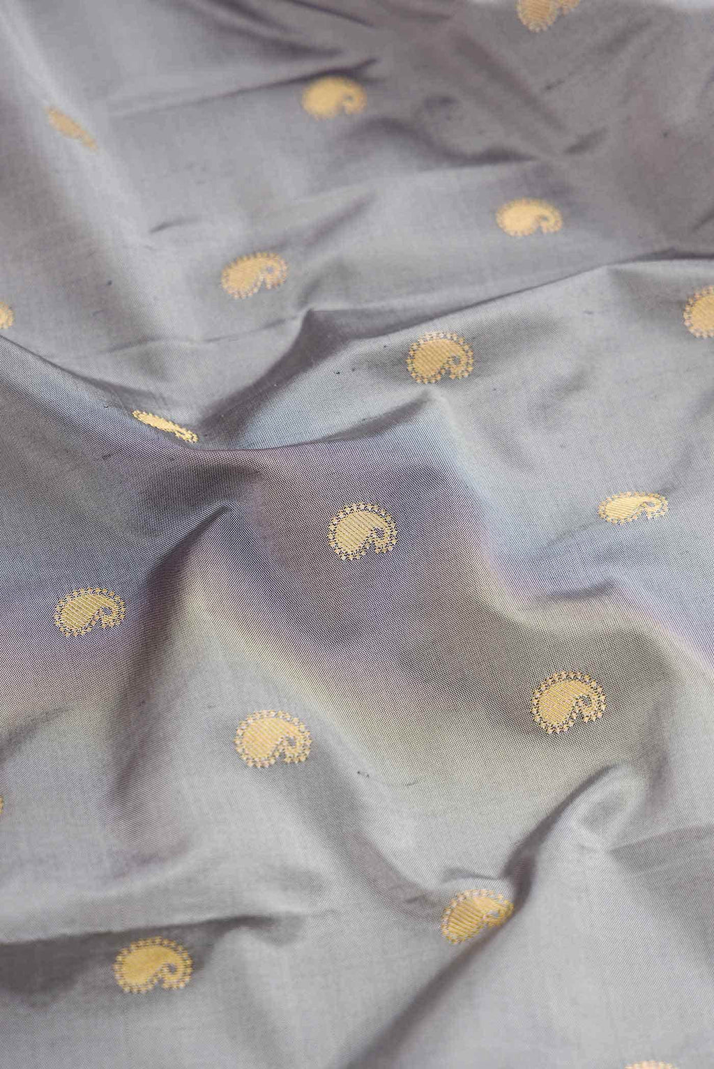 Grey Paithani Silk Saree