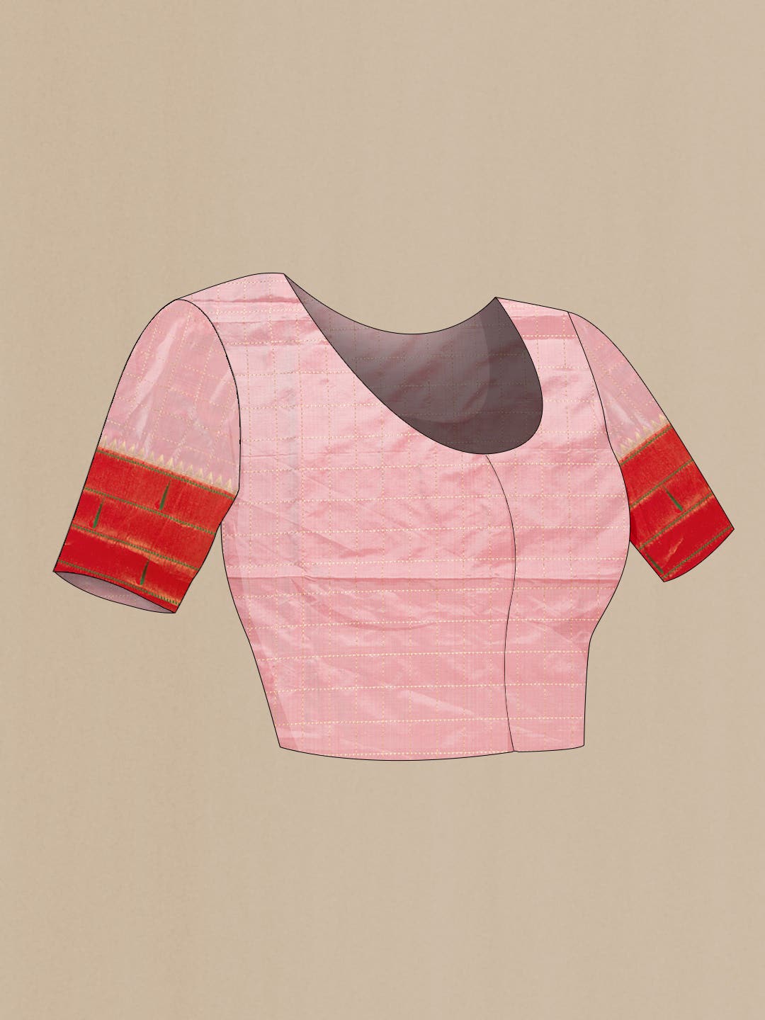 Pink Paithani Silk Saree