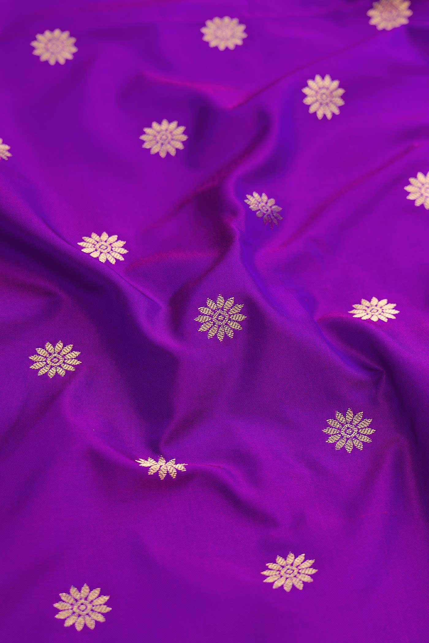 Purple Dual Tone Paithani Silk Saree