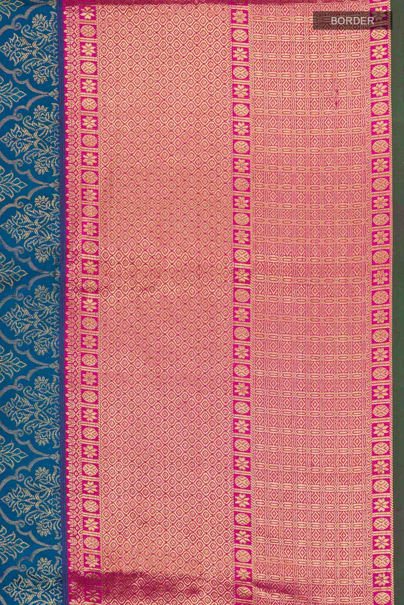 Blue Kanchipuram Silk Saree