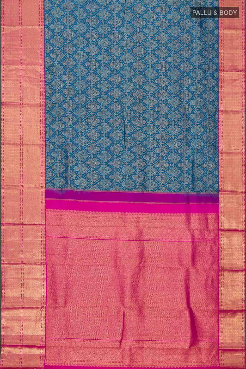 Blue Kanchipuram Silk Saree