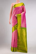 Pink Dual Tone Kanchipuram Silk Saree