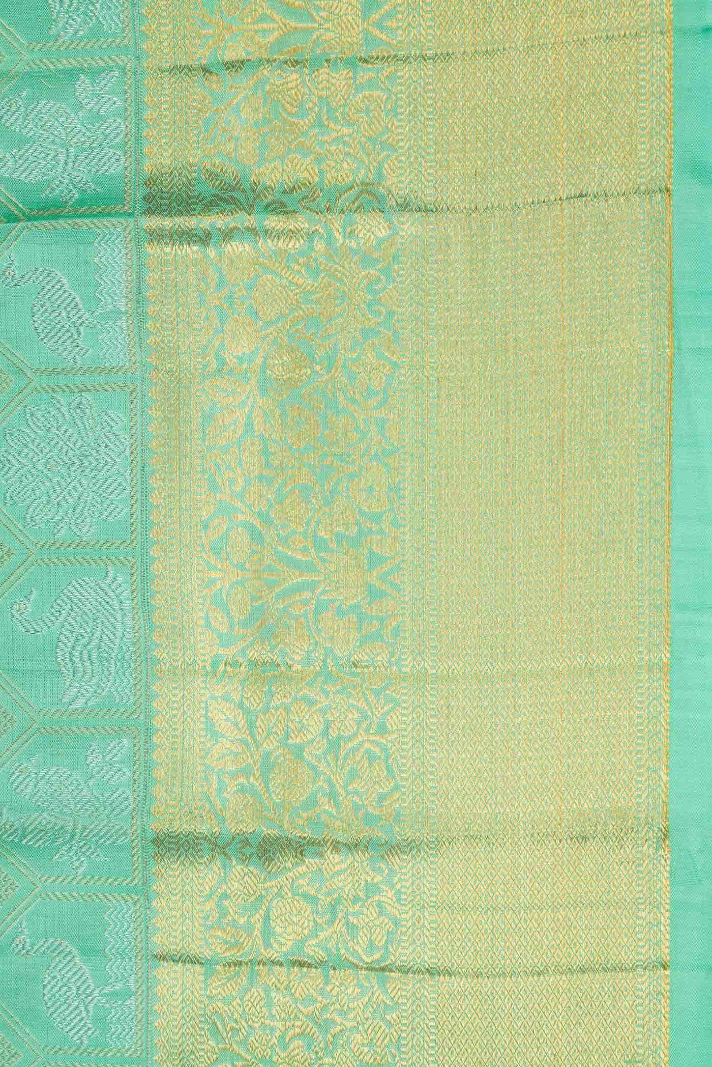 Blue Dual Tone Kanchipuram Silk Saree
