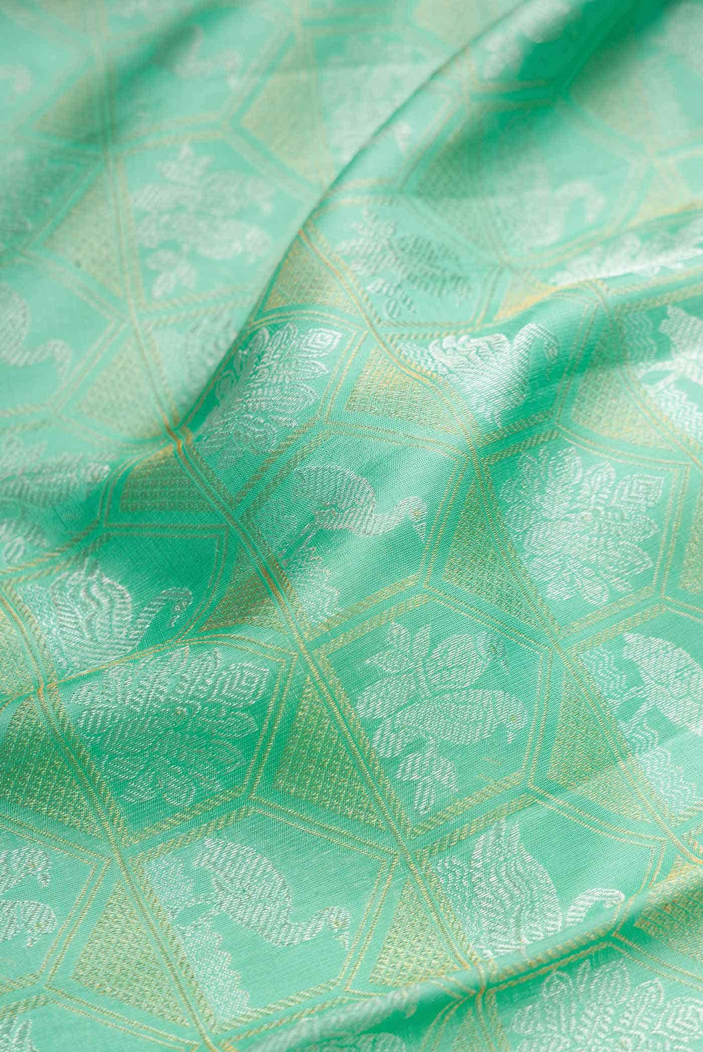 Blue Dual Tone Kanchipuram Silk Saree