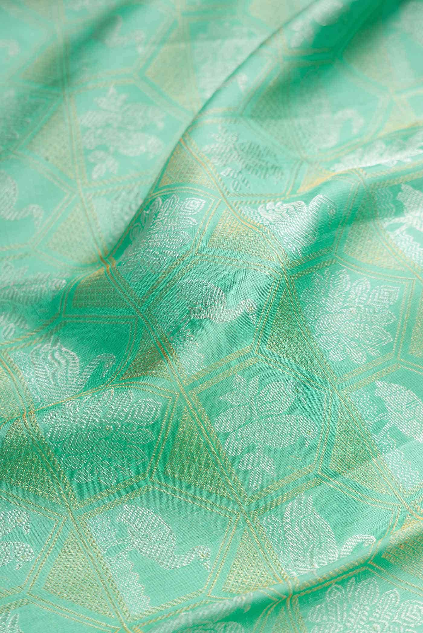 Blue Dual Tone Kanchipuram Silk Saree