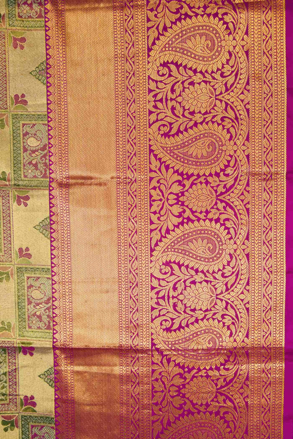 Gold Kanchipuram Tissue Silk Saree
