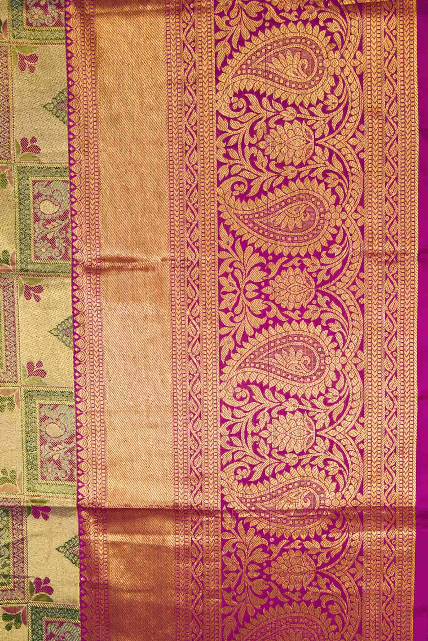Gold Kanchipuram Tissue Silk Saree